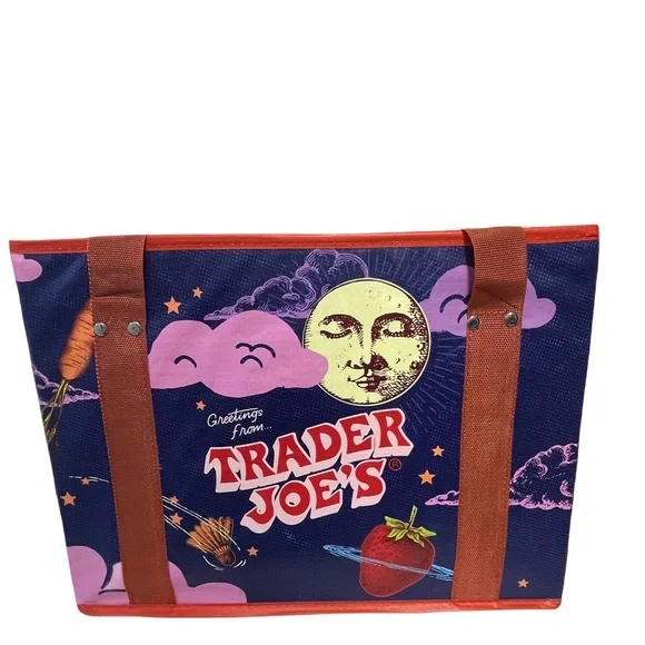 Trader Joe's Stand-Up Collapsible Grocery Tote Bag - Picture 2 of 11